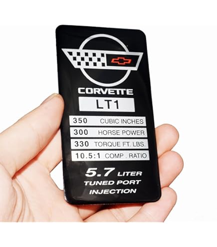 Amazon.com: 1Pc C4 Corvette 1993-1996 LT1 Engine ID Spec Metal